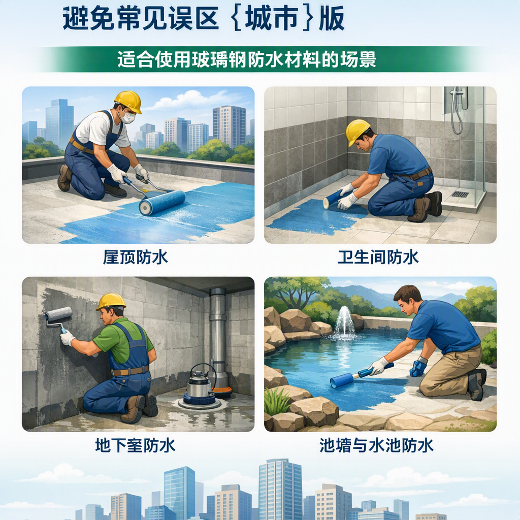 玻璃钢防水材料施工注意事项,避免常见误区 大兴安岭 版