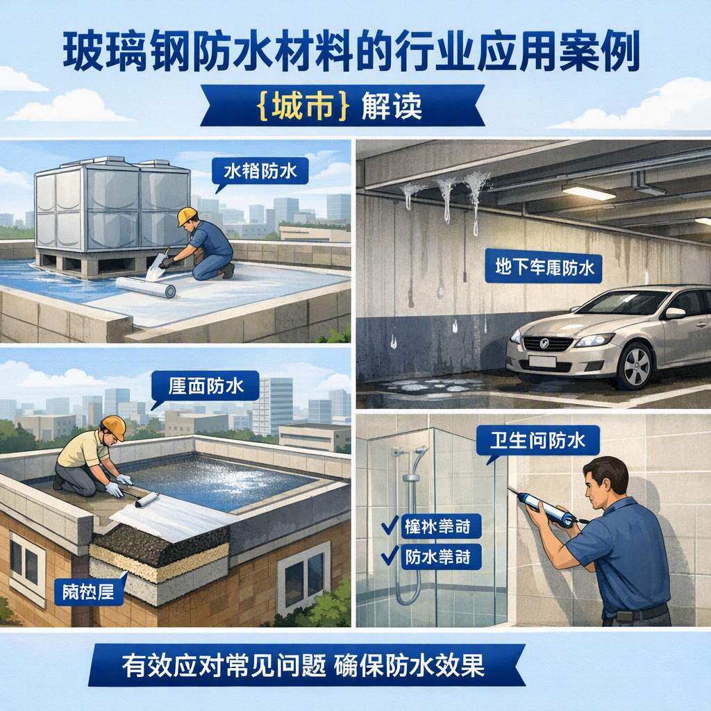 玻璃钢防水材料的行业应用案例,大兴安岭解读
